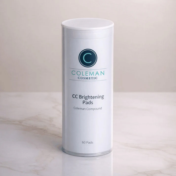 Coleman compound brightening pads for hyperpigmentation treatment