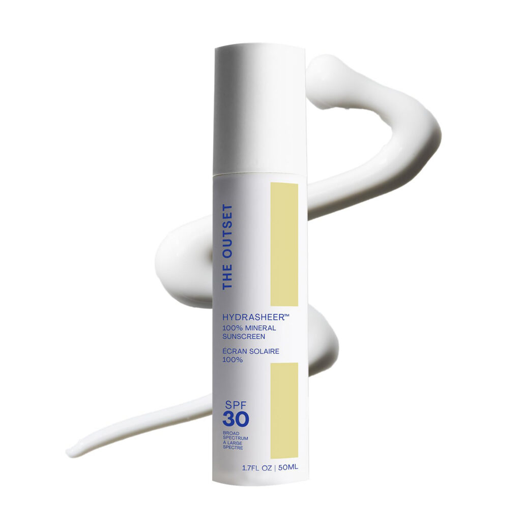 The Outset clean sunscreen sheer finish SPF